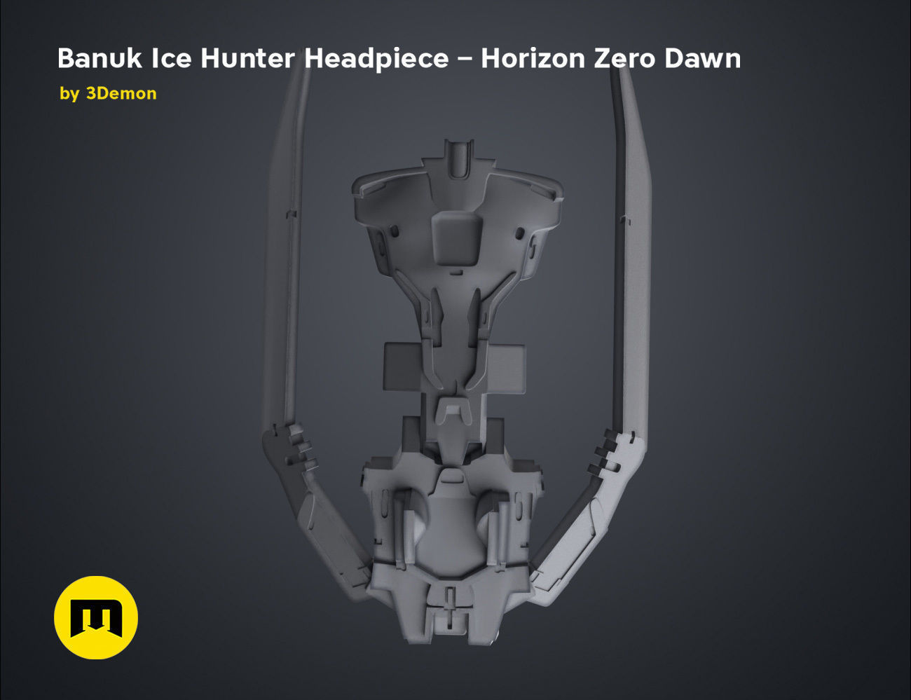 Banuk Ice Hunter Headpiece - Horizon Zero Dawn 3D print model_4