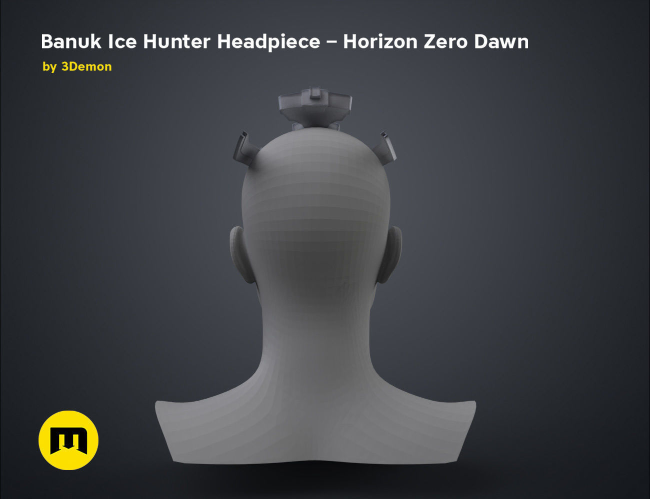 Banuk Ice Hunter Headpiece - Horizon Zero Dawn 3D print model_18