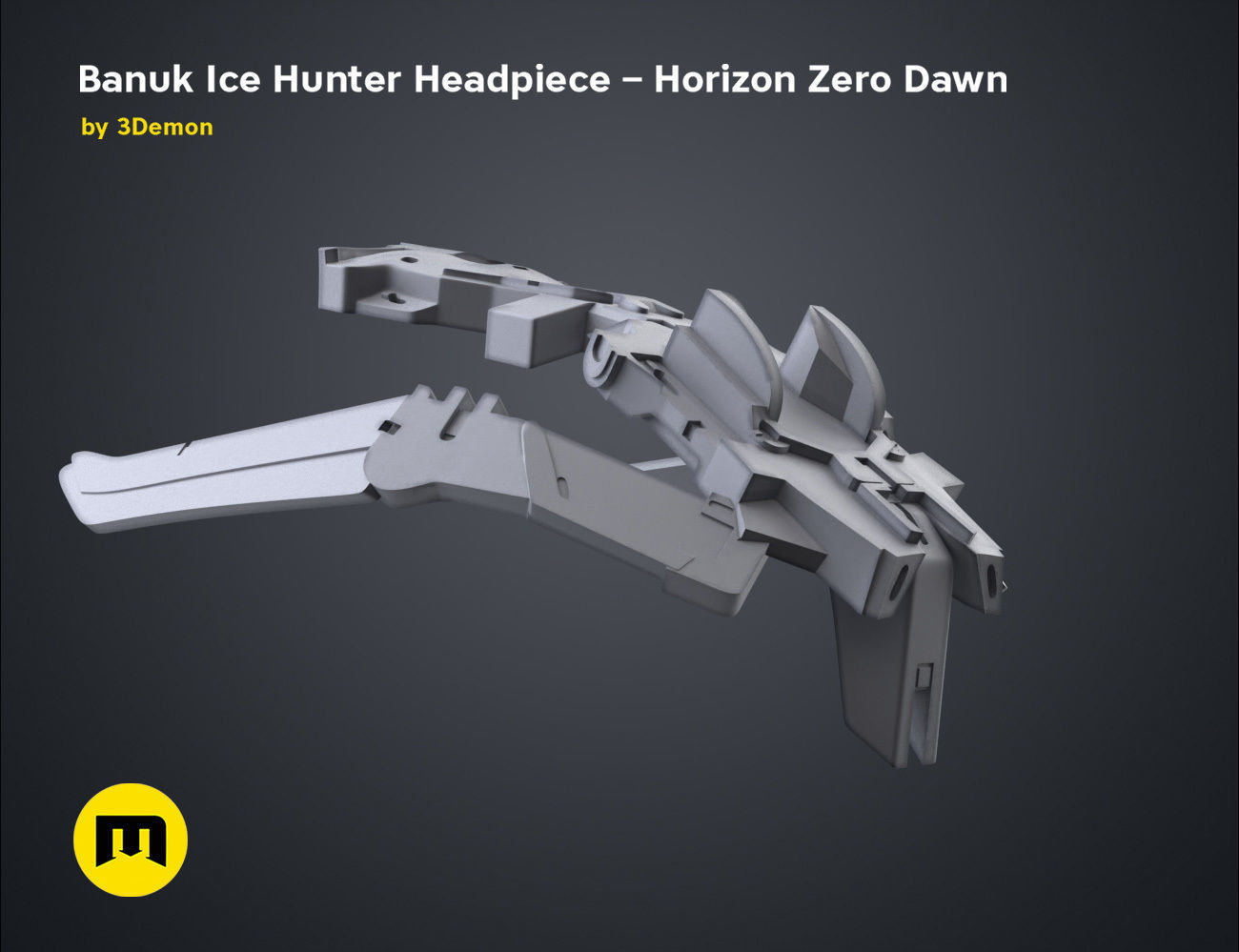 Banuk Ice Hunter Headpiece - Horizon Zero Dawn 3D print model_17