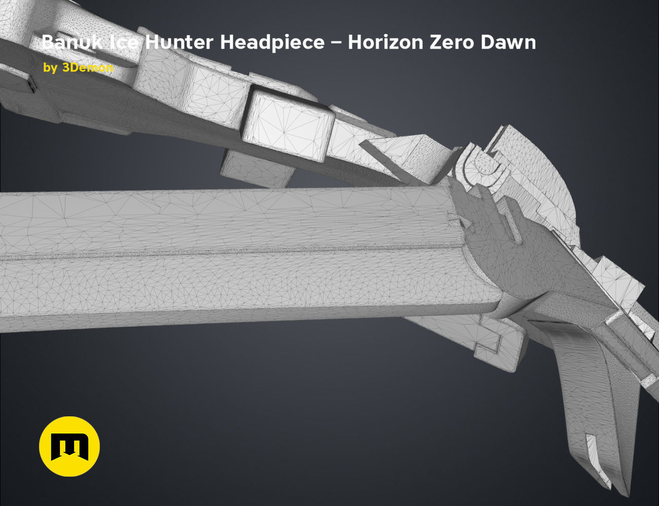Banuk Ice Hunter Headpiece - Horizon Zero Dawn 3D print model_15
