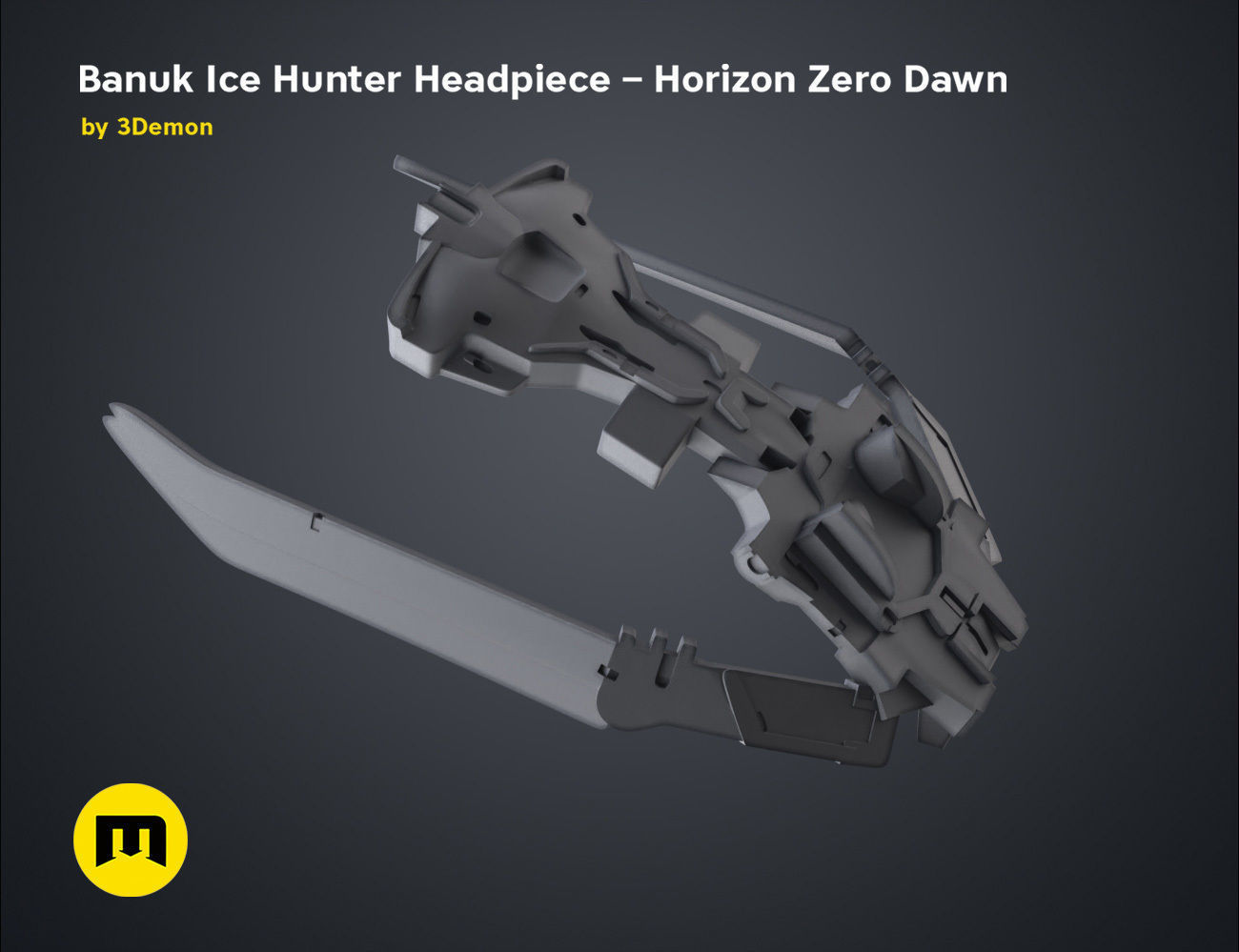 Banuk Ice Hunter Headpiece - Horizon Zero Dawn 3D print model_31