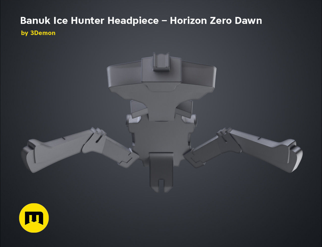 Banuk Ice Hunter Headpiece - Horizon Zero Dawn 3D print model_19