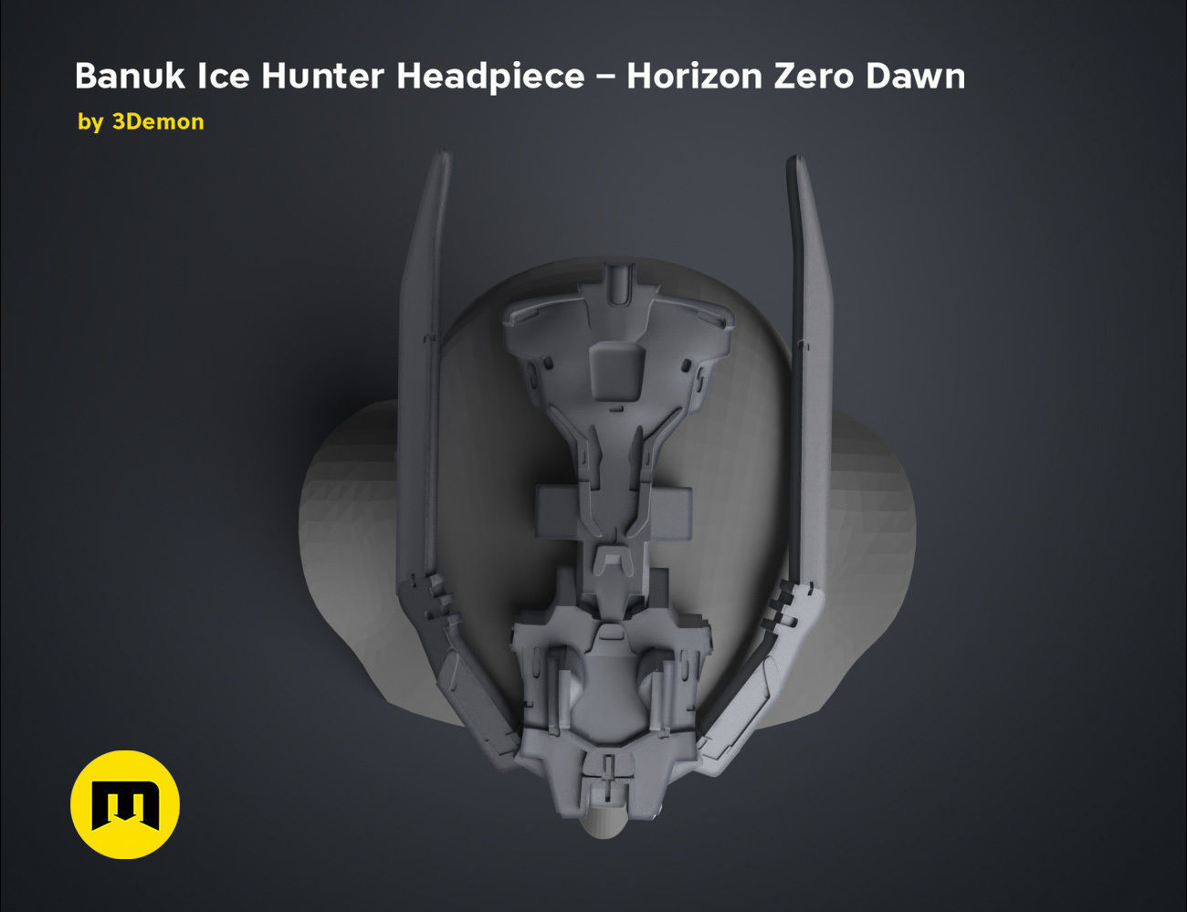 Banuk Ice Hunter Headpiece - Horizon Zero Dawn 3D print model_3