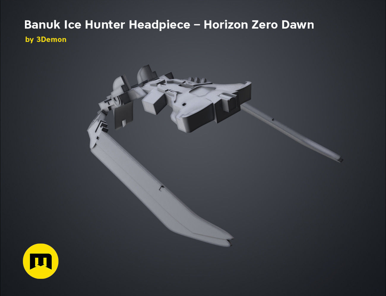Banuk Ice Hunter Headpiece - Horizon Zero Dawn 3D print model_27