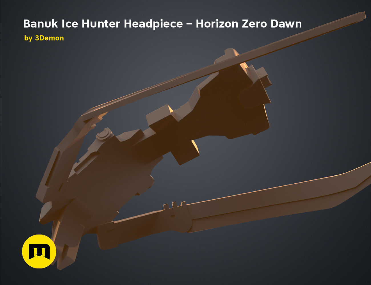 Banuk Ice Hunter Headpiece - Horizon Zero Dawn 3D print model_10