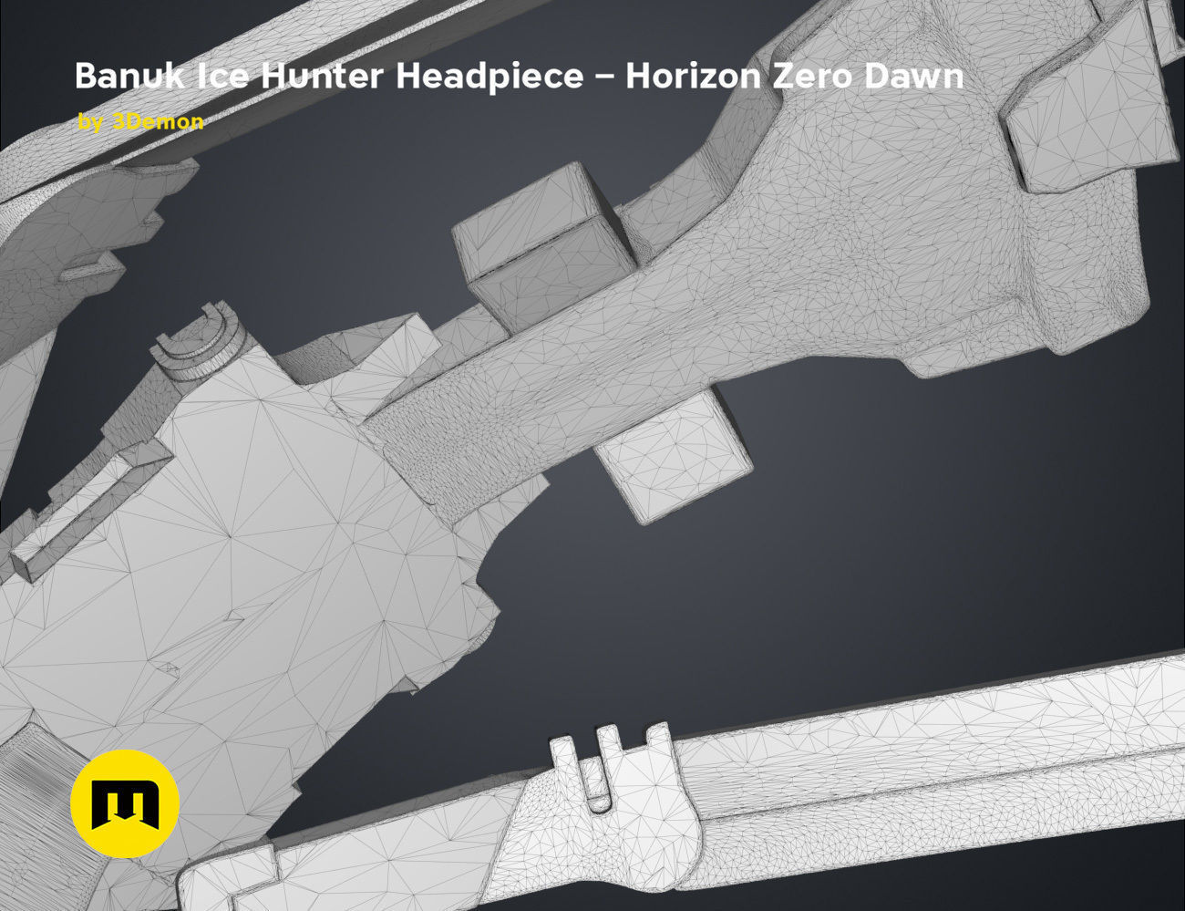 Banuk Ice Hunter Headpiece - Horizon Zero Dawn 3D print model_11