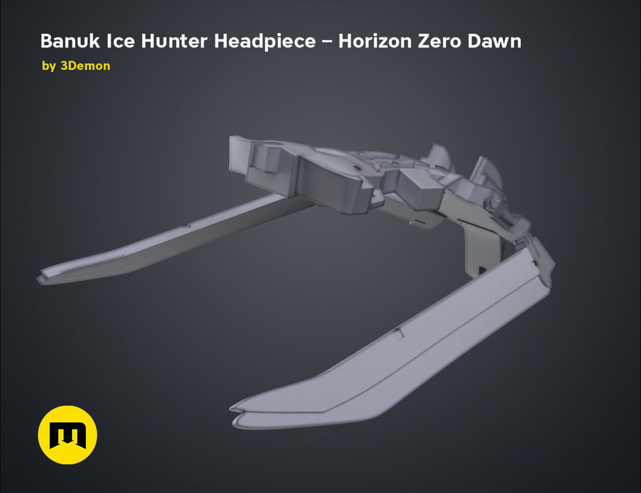 Banuk Ice Hunter Headpiece - Horizon Zero Dawn 3D print model_29