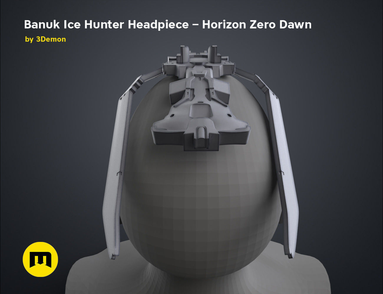 Banuk Ice Hunter Headpiece - Horizon Zero Dawn 3D print model_32