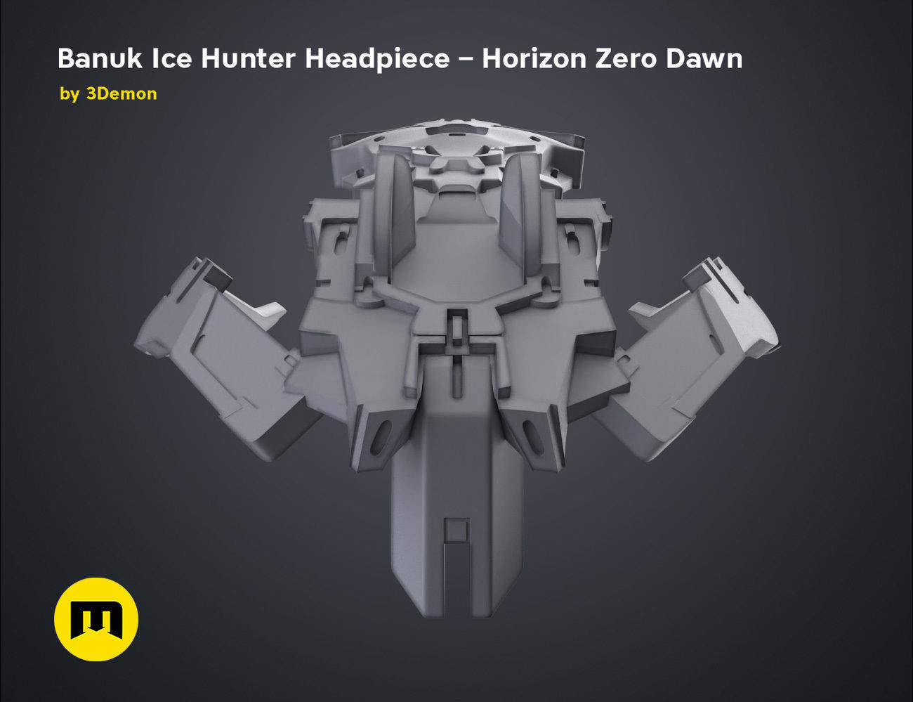 Banuk Ice Hunter Headpiece - Horizon Zero Dawn 3D print model_21