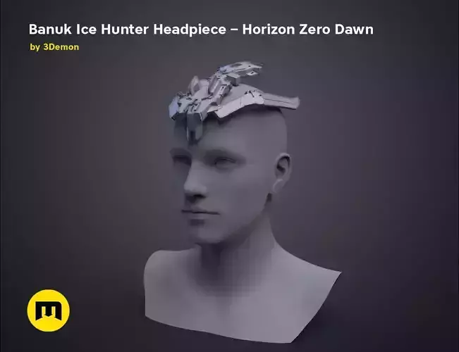 Banuk Ice Hunter Headpiece - Horizon Zero Dawn 3D print model