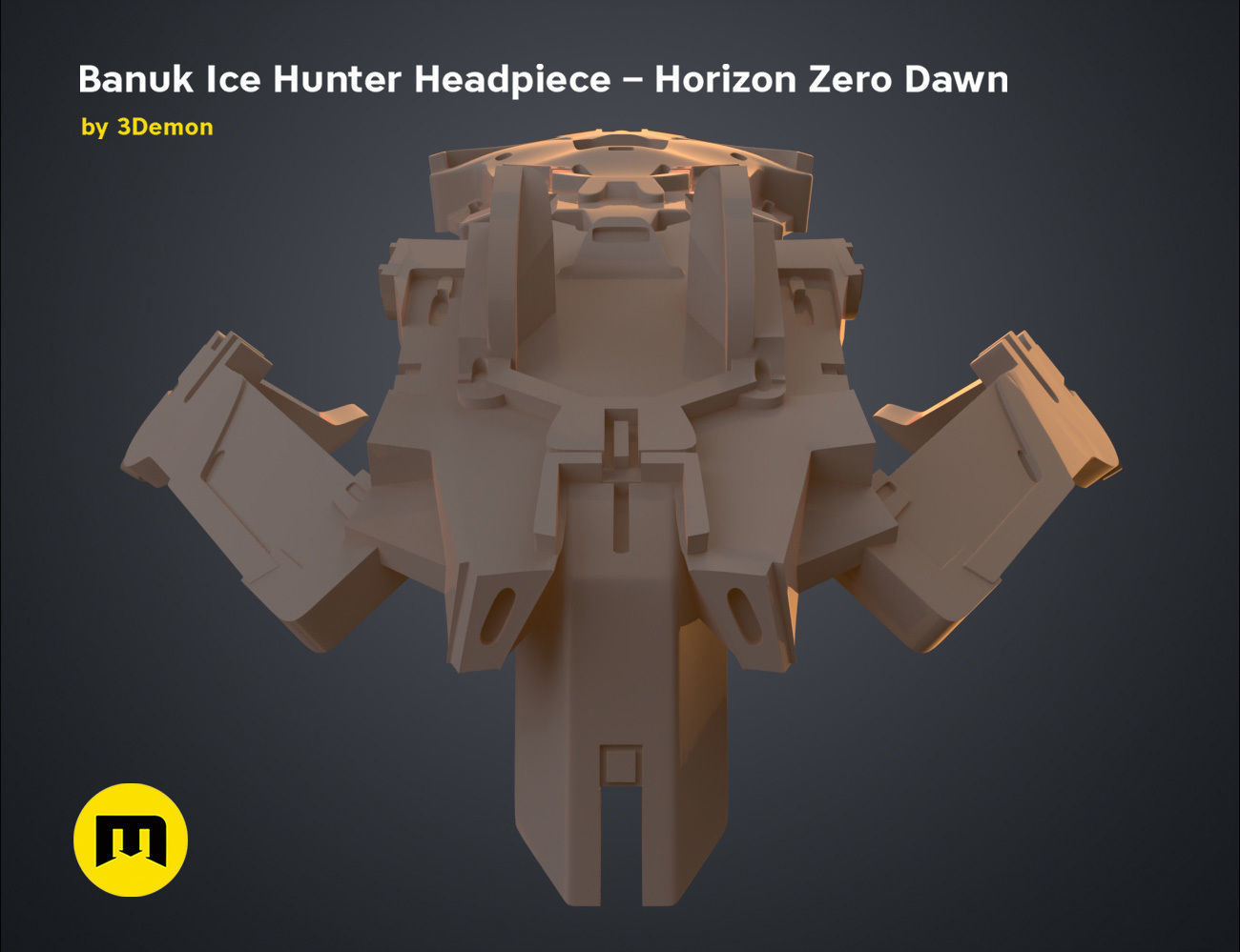 Banuk Ice Hunter Headpiece - Horizon Zero Dawn 3D print model_12