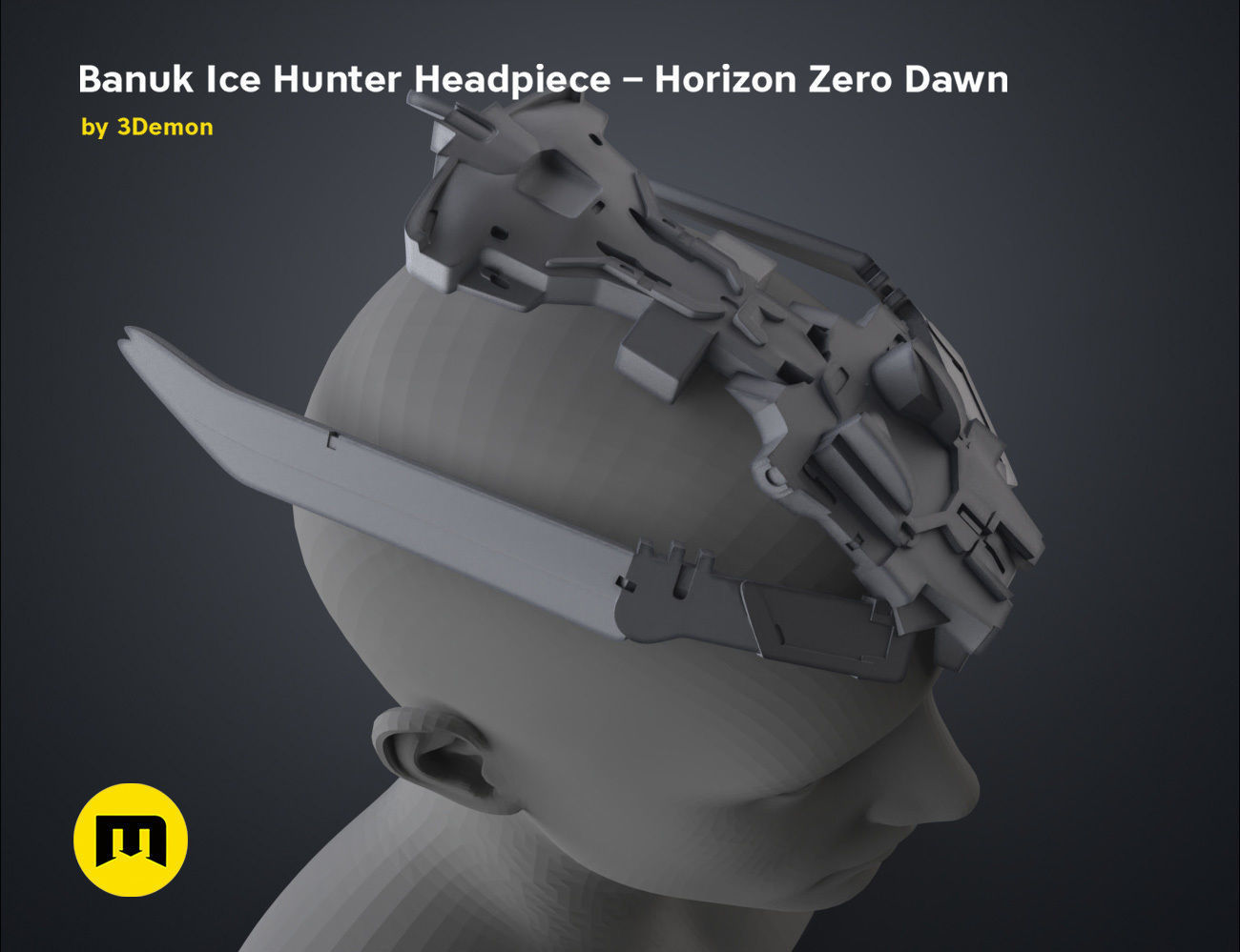 Banuk Ice Hunter Headpiece - Horizon Zero Dawn 3D print model_30