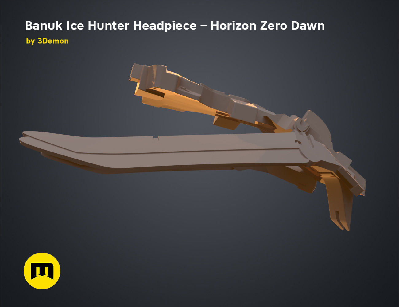 Banuk Ice Hunter Headpiece - Horizon Zero Dawn 3D print model_14