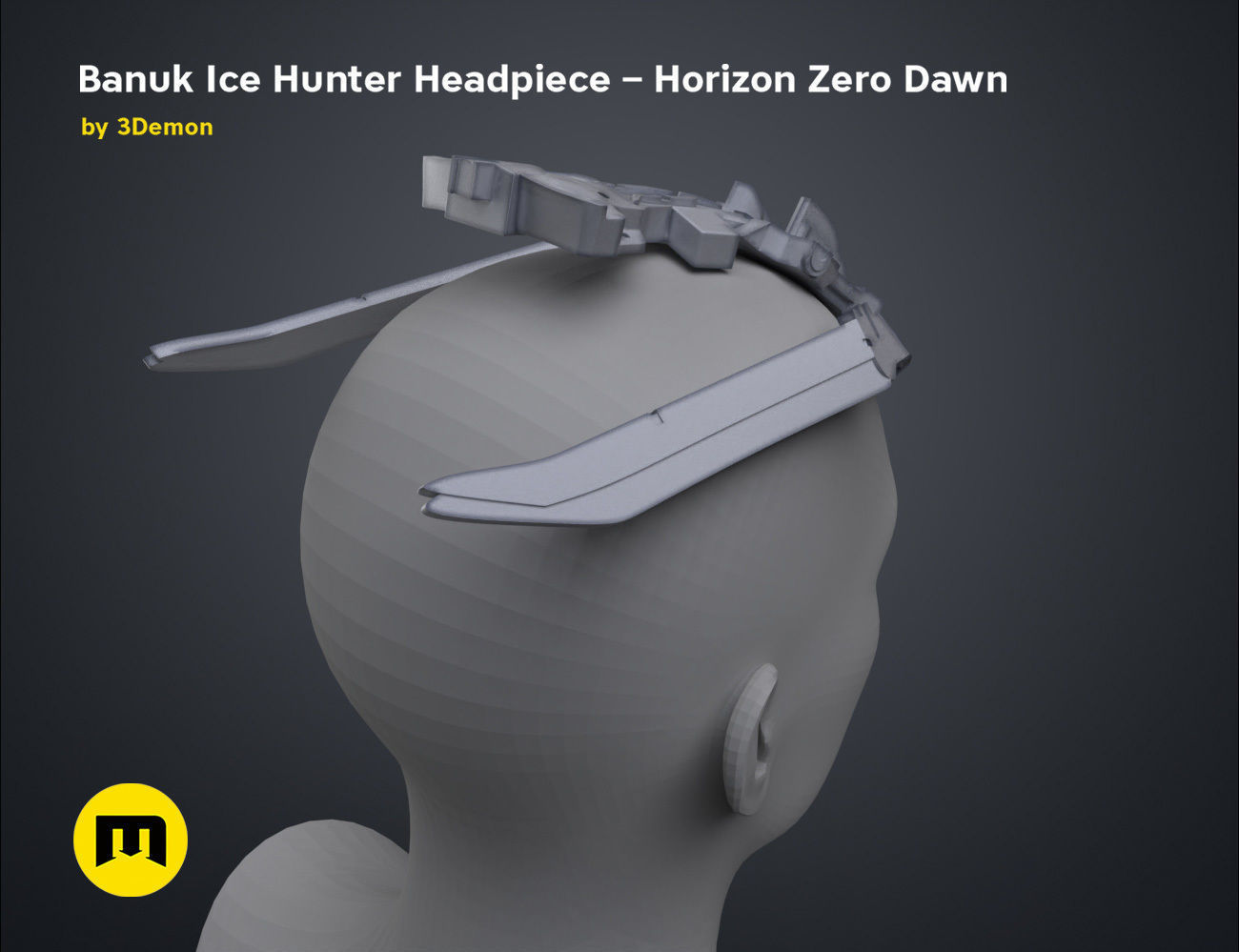 Banuk Ice Hunter Headpiece - Horizon Zero Dawn 3D print model_28