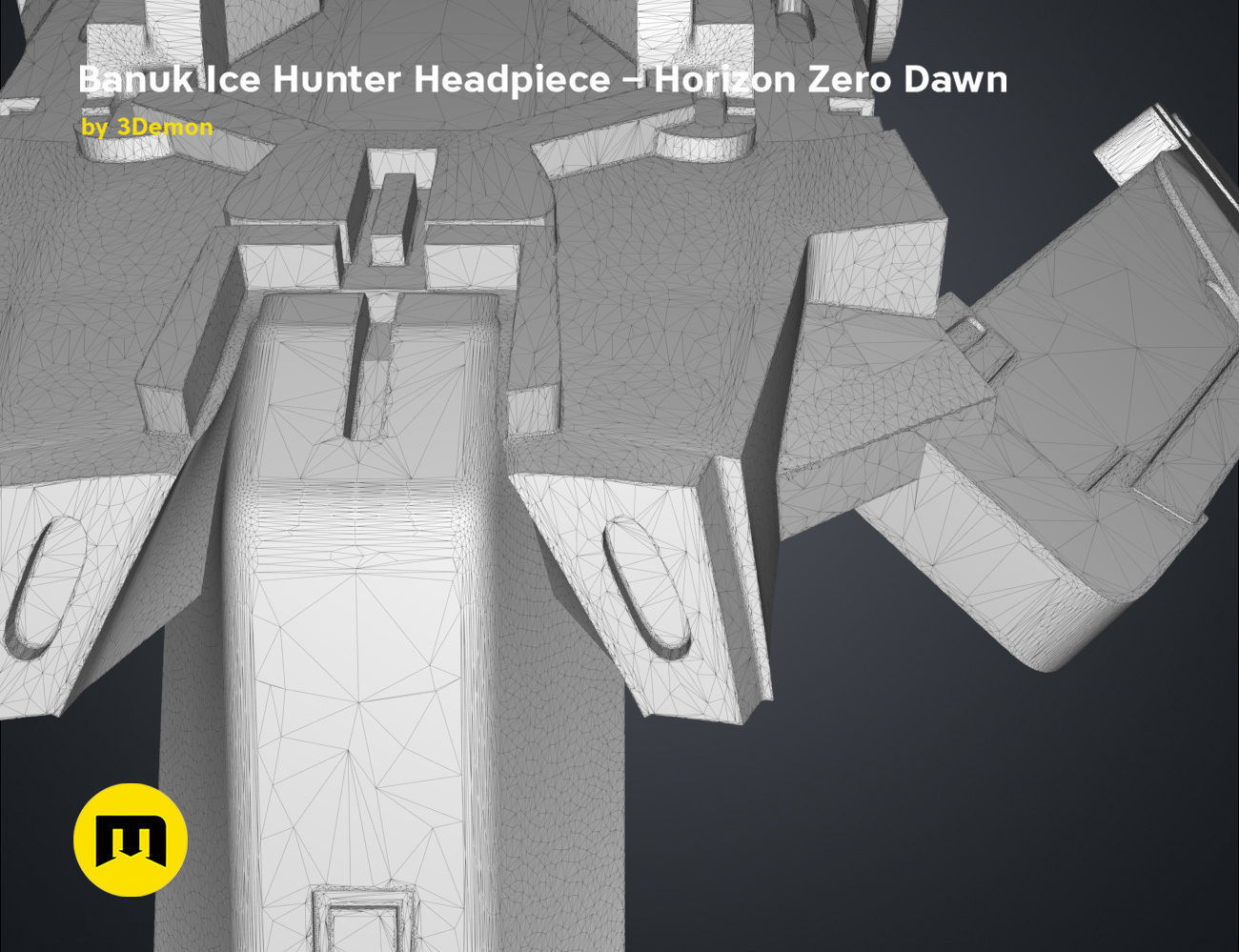 Banuk Ice Hunter Headpiece - Horizon Zero Dawn 3D print model_13