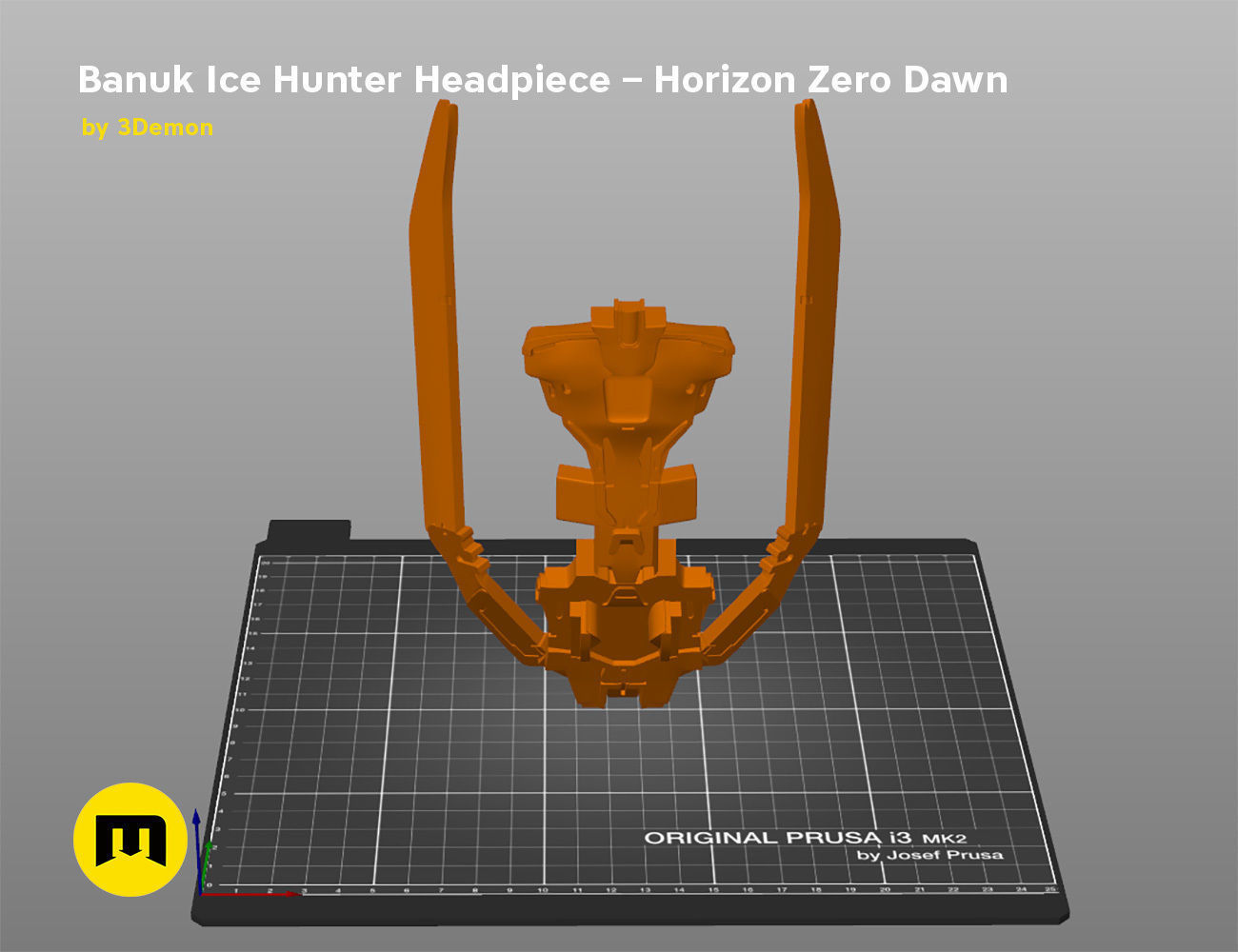 Banuk Ice Hunter Headpiece - Horizon Zero Dawn 3D print model_7