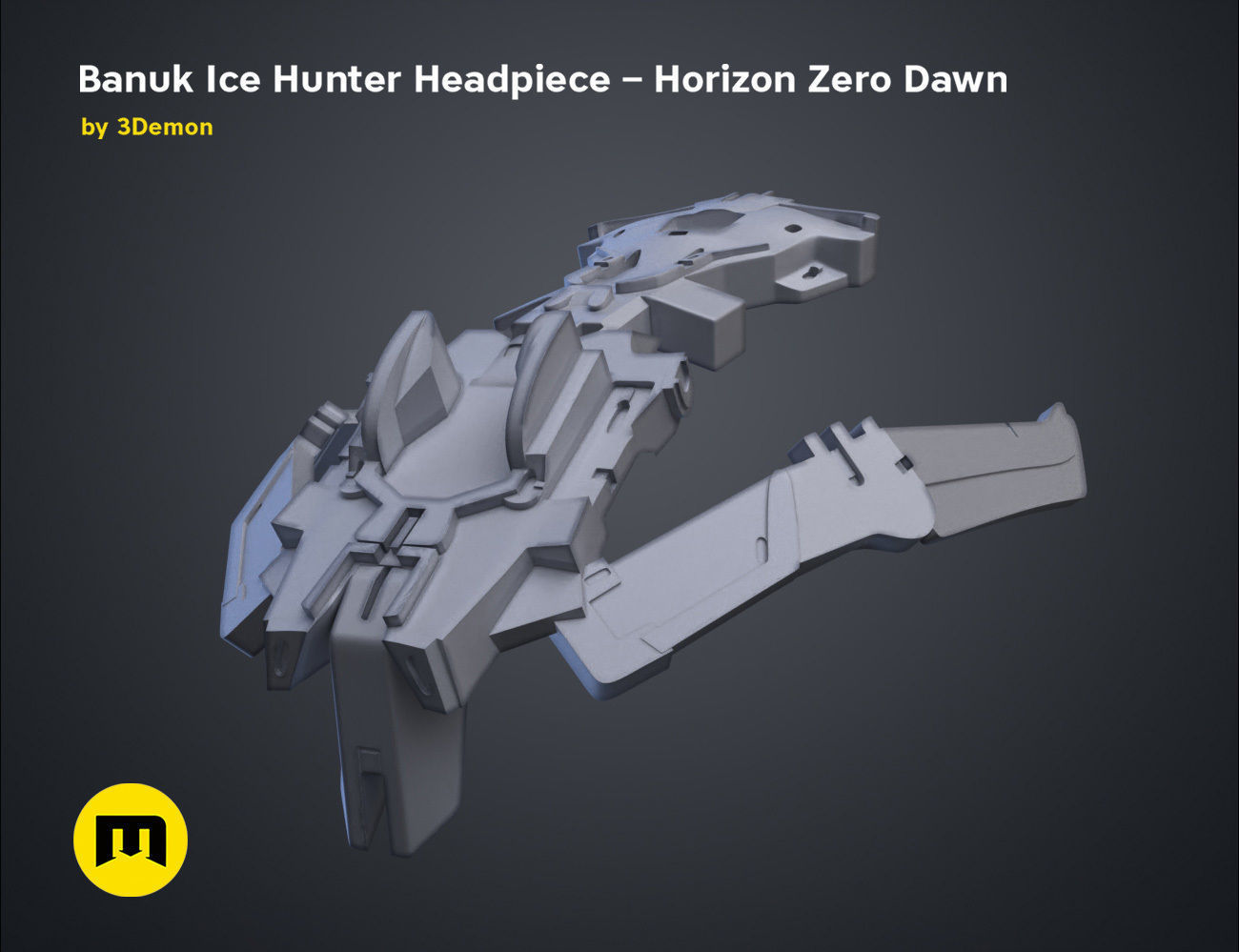 Banuk Ice Hunter Headpiece - Horizon Zero Dawn 3D print model_2