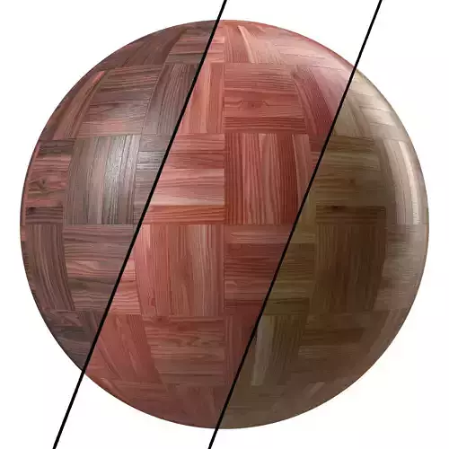 Parquet 22- By 3 color wood Materials PBR 4k Seamless