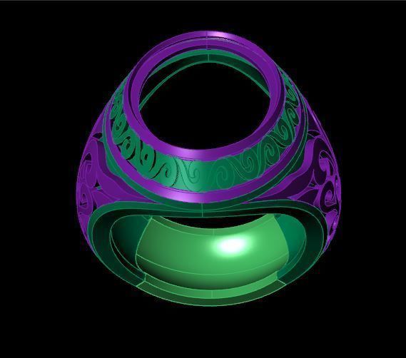 Rings 3D print model_5
