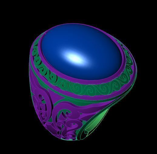 Rings 3D print model_3