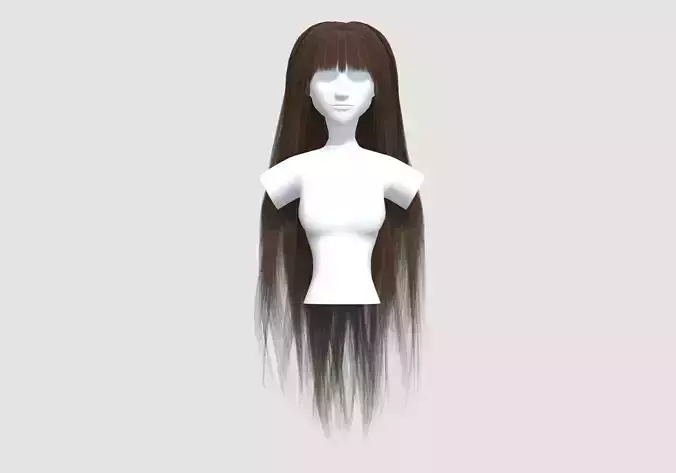 Straight Female Hairstyle 