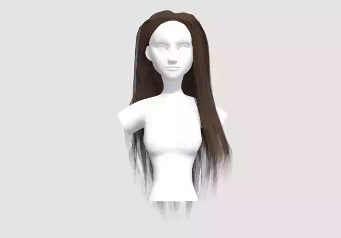 Realistic Female Hairstyle 