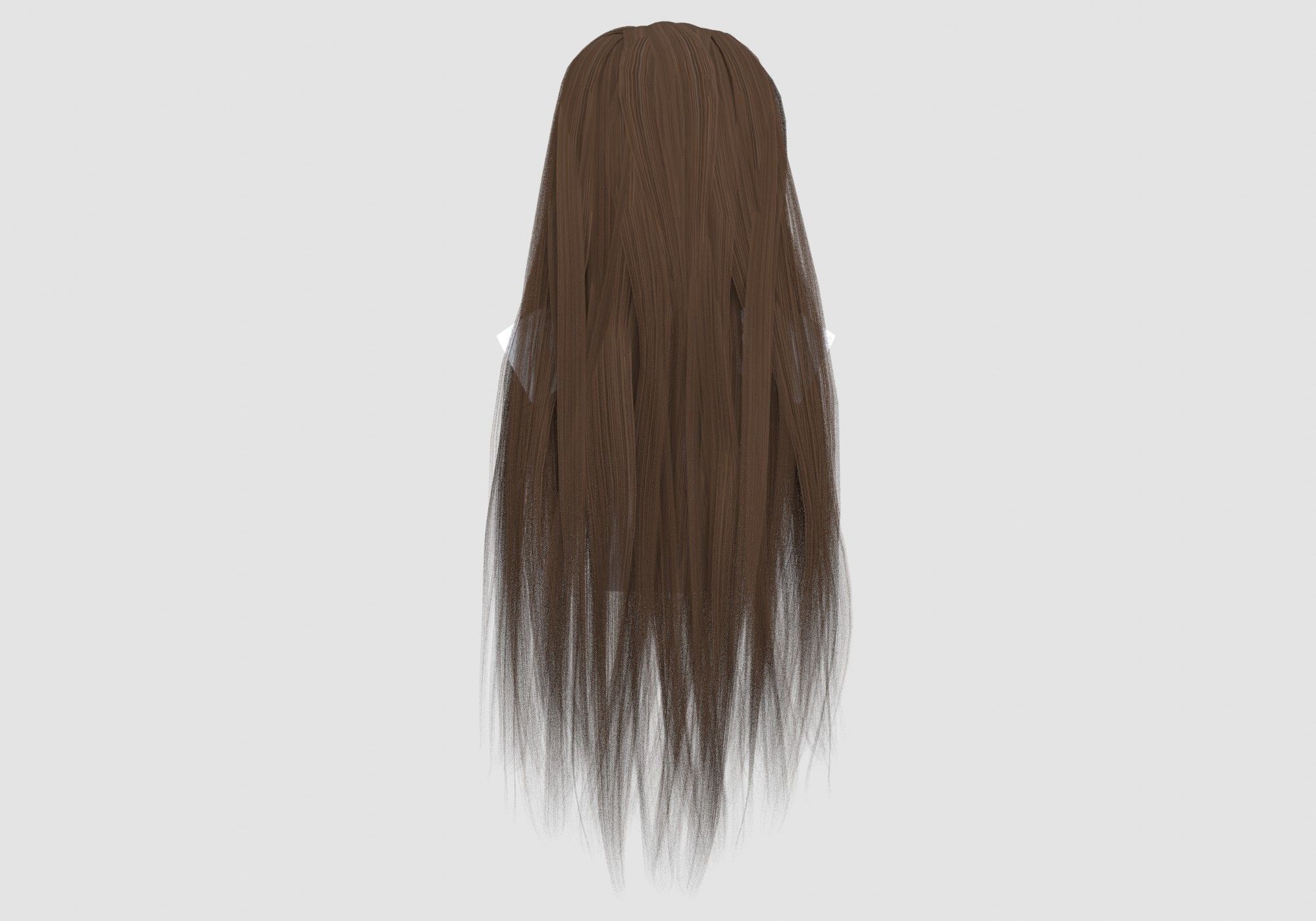 Long Basic Hairstyle 3D model_4