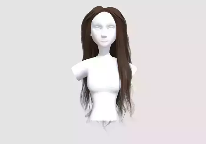 Basic Female Hairstyle  3D model