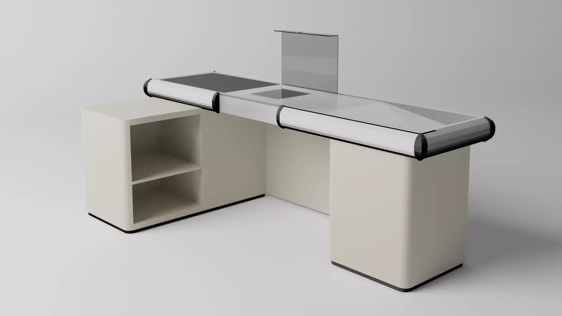 Cashier desk Free 3D model_0