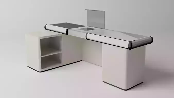 Cashier desk Free 3D model