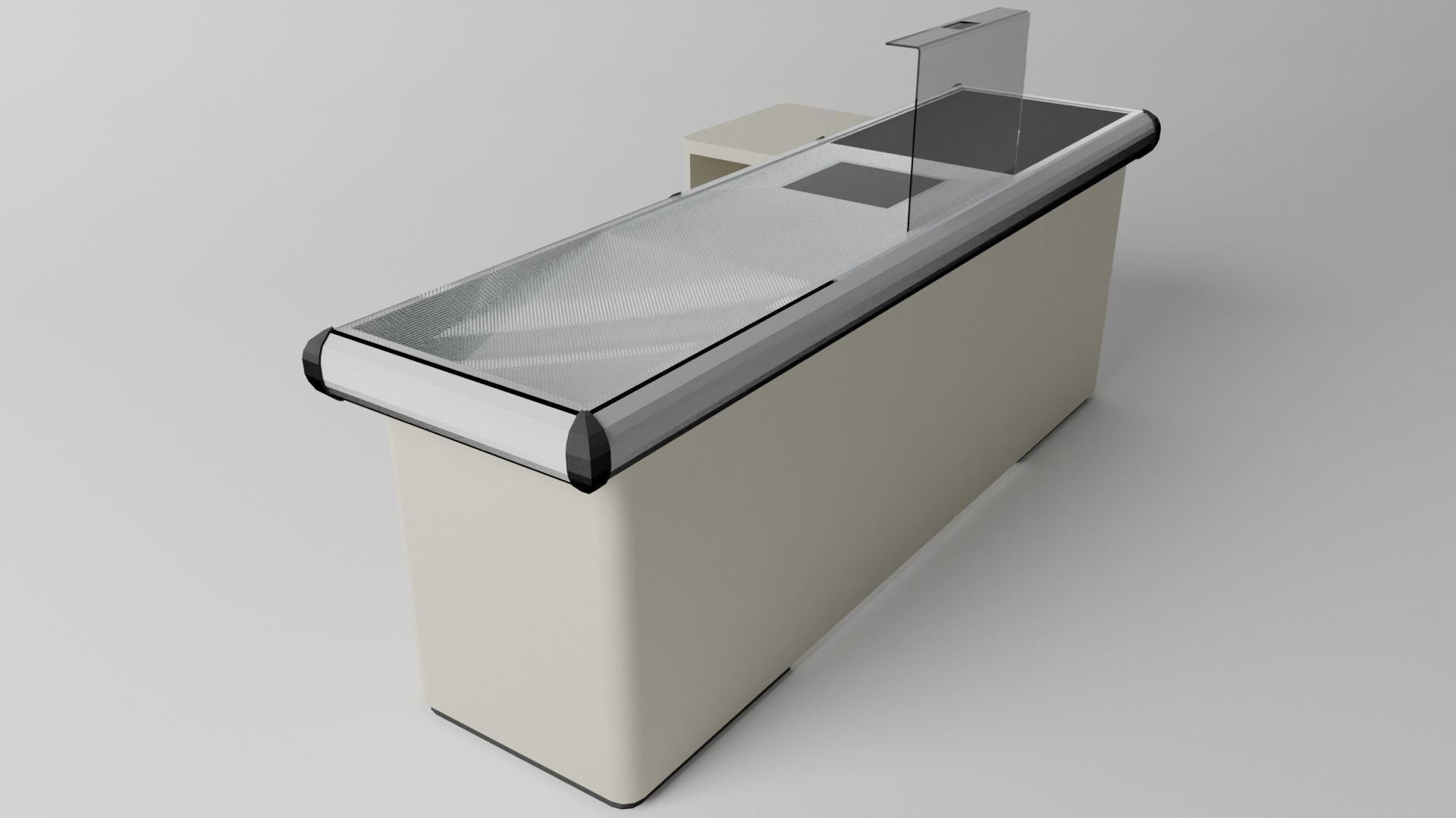 Cashier desk Free 3D model_3