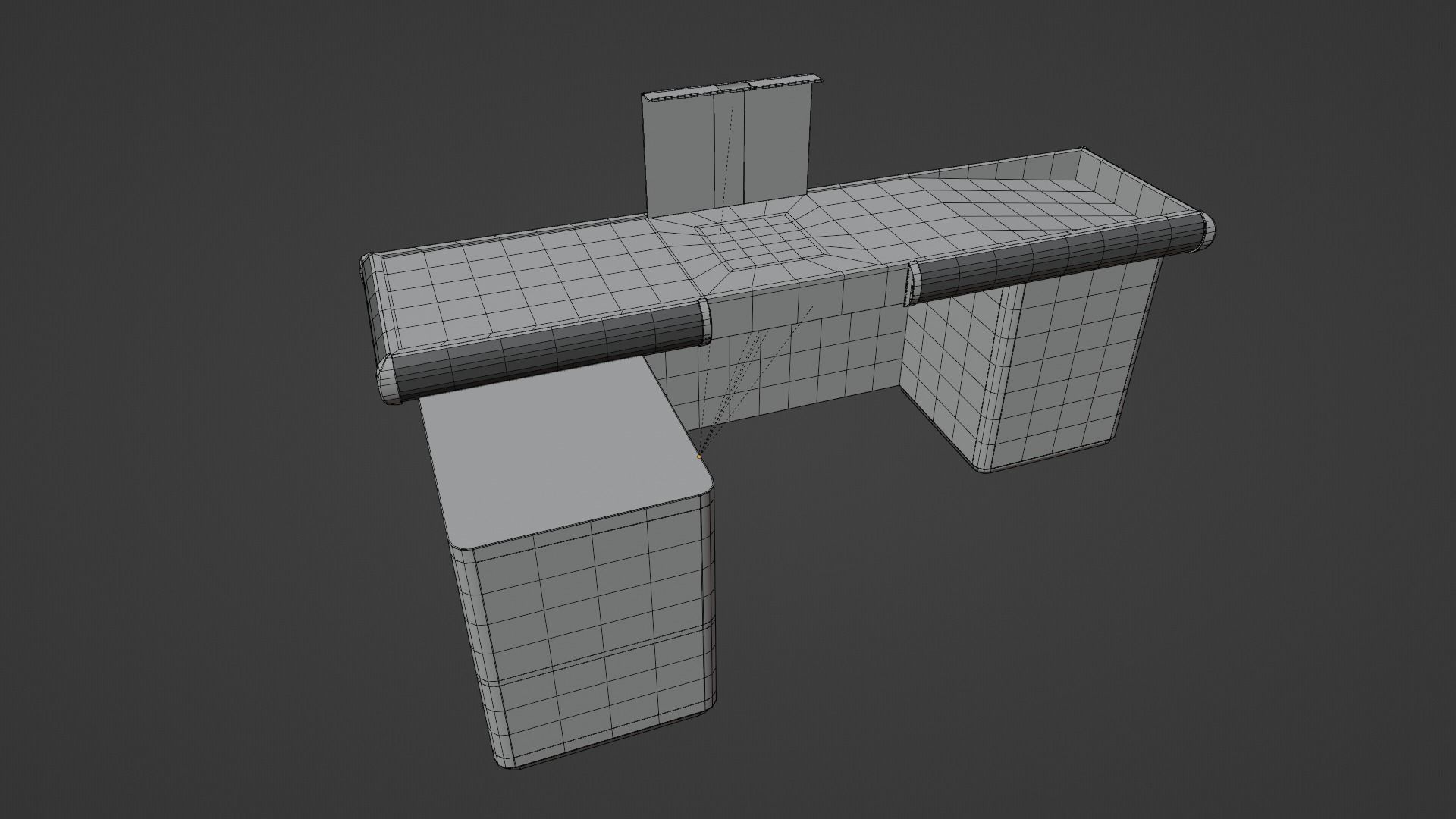 Cashier desk Free 3D model_15