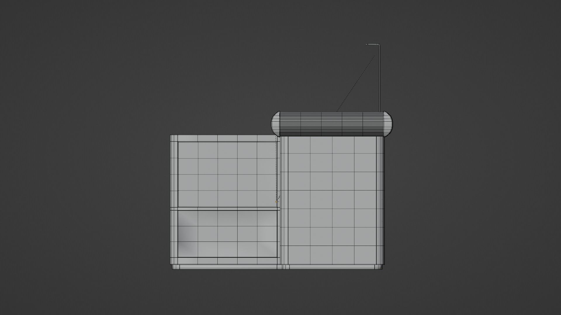 Cashier desk Free 3D model_9