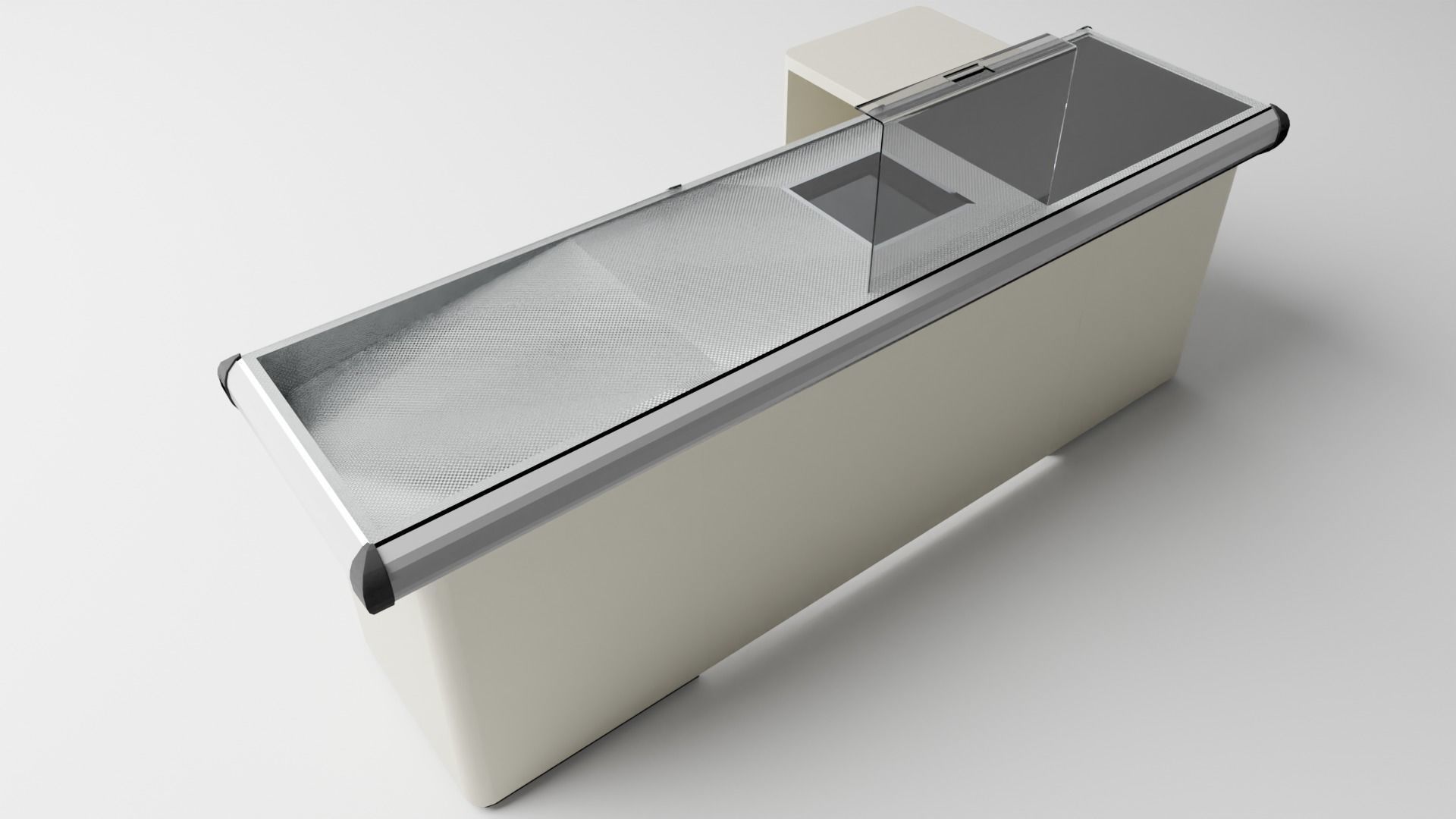 Cashier desk Free 3D model_1