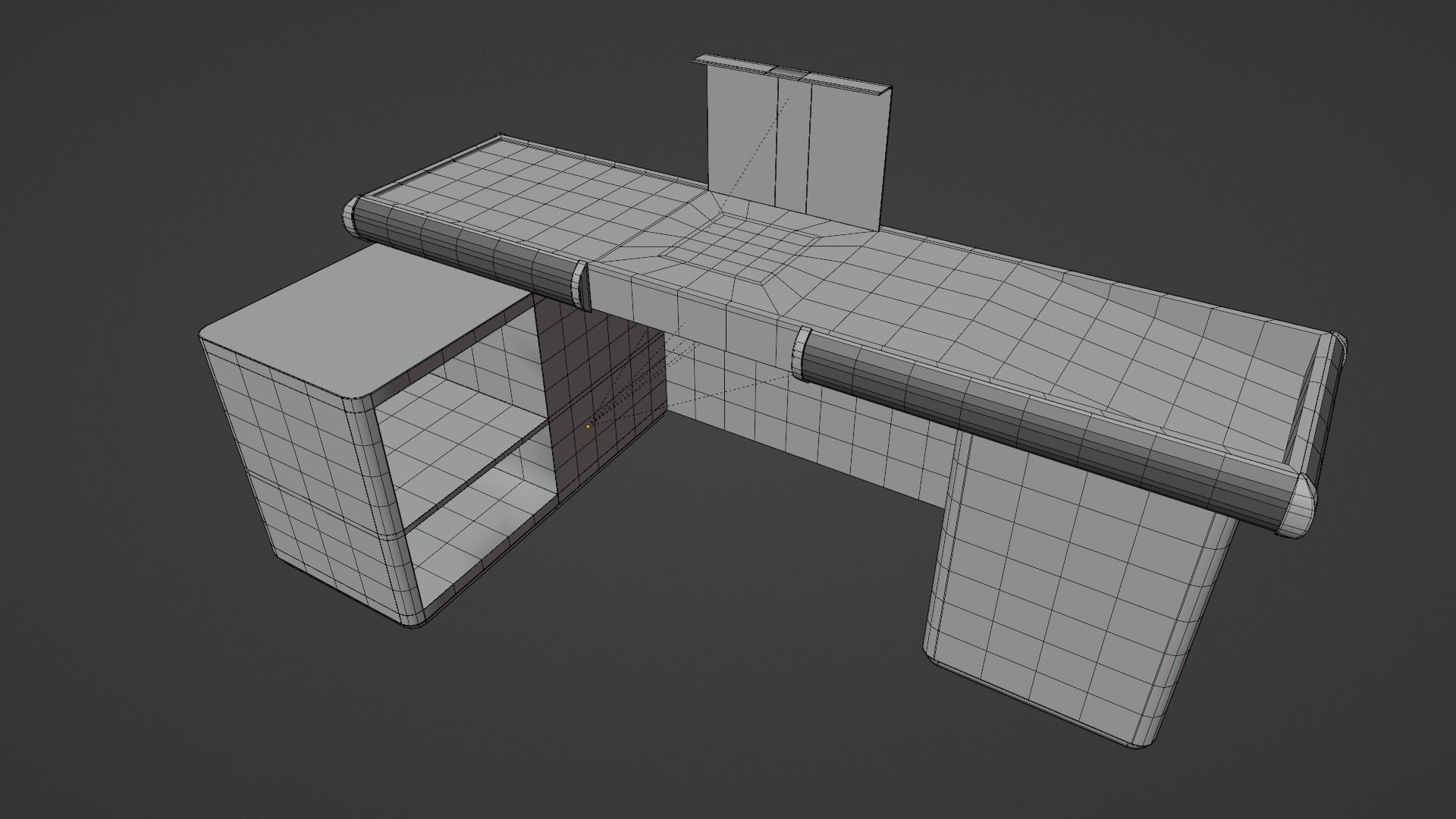 Cashier desk Free 3D model_14