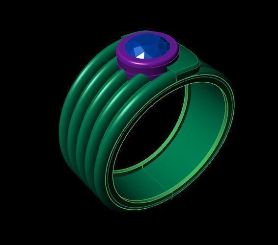 Rings 3D print model_4