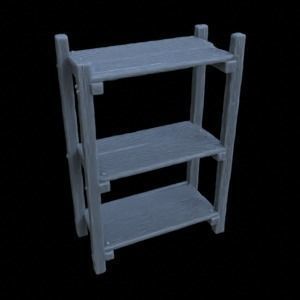 ITEMS BOOK SHELF  CERAMICS FOR DIORAMA TABLETOP 1-35 3D print model_31