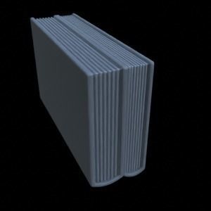 ITEMS BOOK SHELF  CERAMICS FOR DIORAMA TABLETOP 1-35 3D print model_11