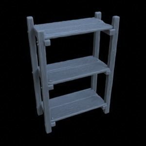 ITEMS BOOK SHELF  CERAMICS FOR DIORAMA TABLETOP 1-35 3D print model_21