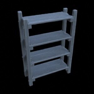 ITEMS BOOK SHELF  CERAMICS FOR DIORAMA TABLETOP 1-35 3D print model_24