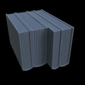 ITEMS BOOK SHELF  CERAMICS FOR DIORAMA TABLETOP 1-35 3D print model_15