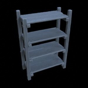 ITEMS BOOK SHELF  CERAMICS FOR DIORAMA TABLETOP 1-35 3D print model_25