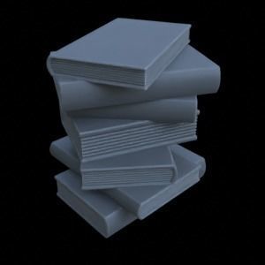 ITEMS BOOK SHELF  CERAMICS FOR DIORAMA TABLETOP 1-35 3D print model_5