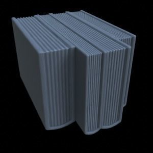 ITEMS BOOK SHELF  CERAMICS FOR DIORAMA TABLETOP 1-35 3D print model_14