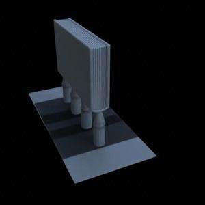 ITEMS BOOK SHELF  CERAMICS FOR DIORAMA TABLETOP 1-35 3D print model_7