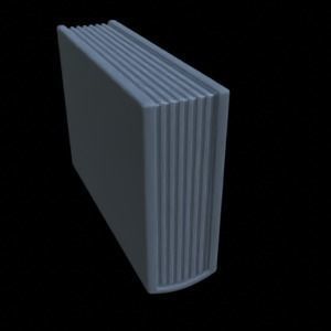 ITEMS BOOK SHELF  CERAMICS FOR DIORAMA TABLETOP 1-35 3D print model_4