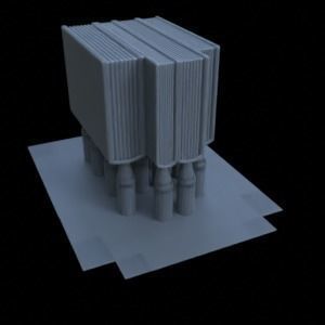 ITEMS BOOK SHELF  CERAMICS FOR DIORAMA TABLETOP 1-35 3D print model_13