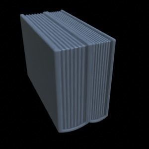 ITEMS BOOK SHELF  CERAMICS FOR DIORAMA TABLETOP 1-35 3D print model_19