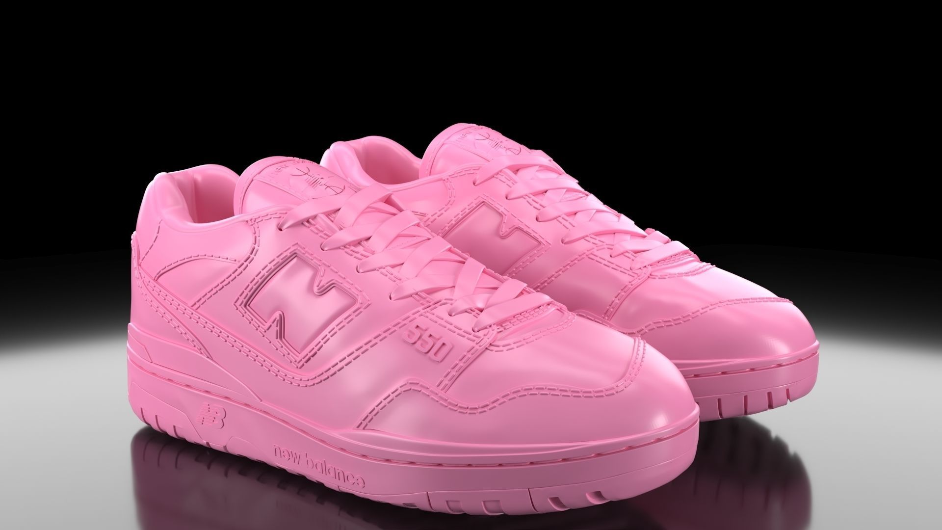 New Balance 550 3D print model_2