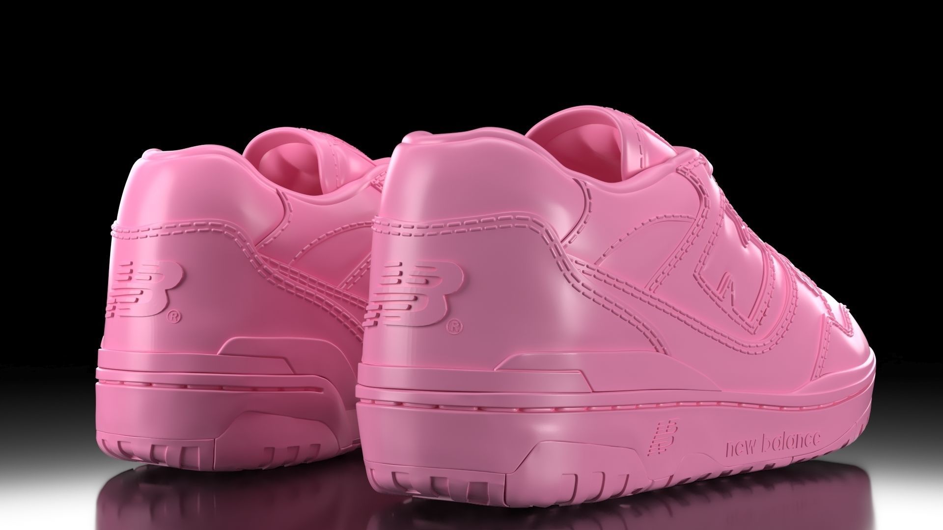 New Balance 550 3D print model_3